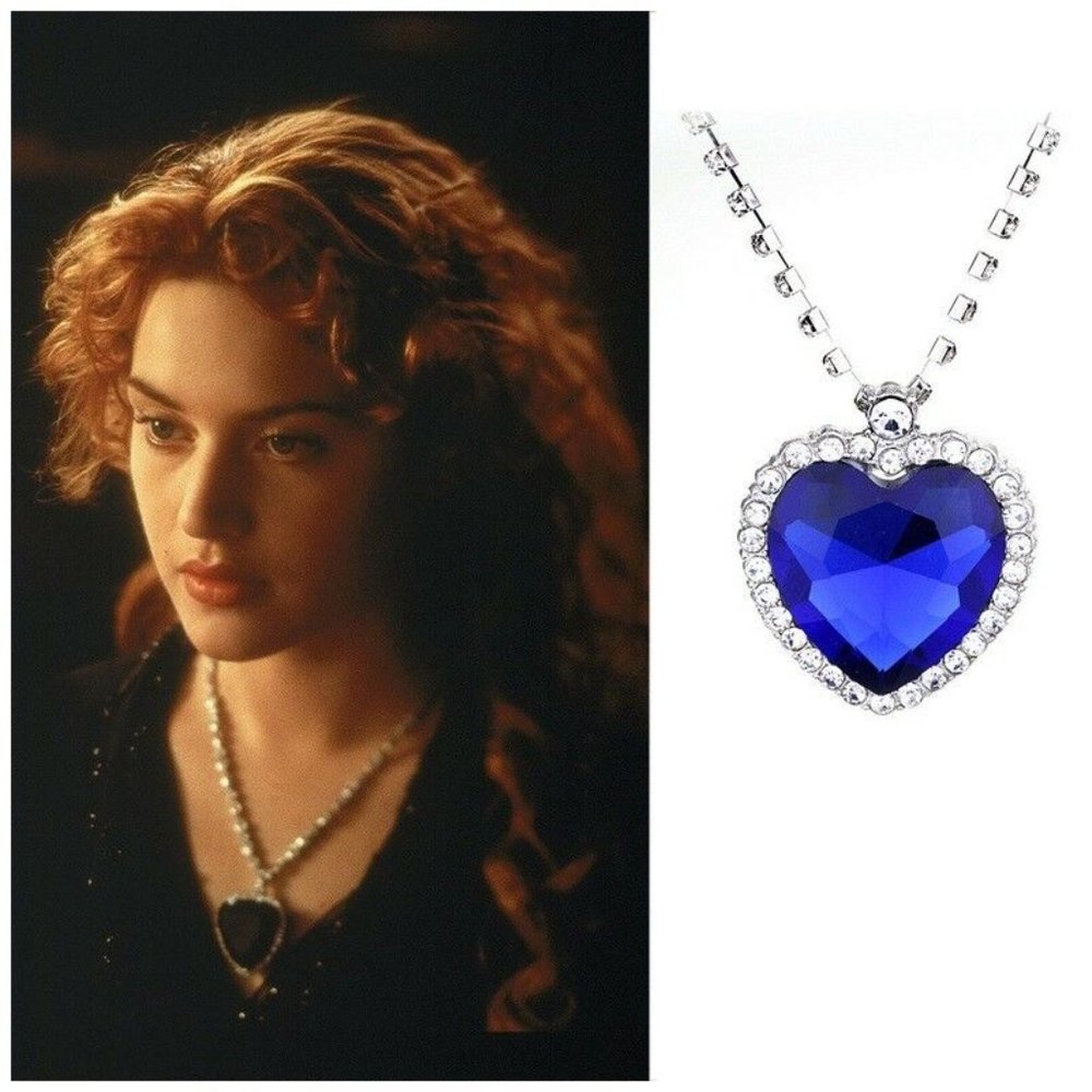 COPY - Titanic Heart Of The Ocean Necklace and Gi…